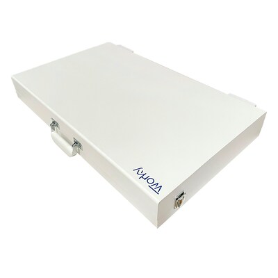 Worky Home Office Portable Workstation Desk with Built-in Storage, White (VCTTHO01)