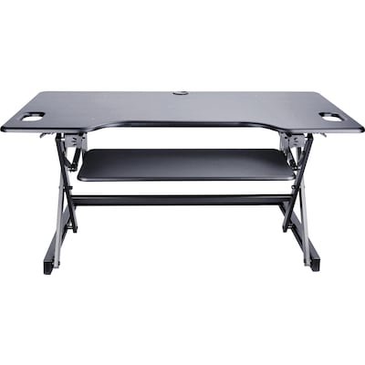 Lorell Active Office XL Adjustable Stand, Up 47” Monitors, Black (LLR82013)