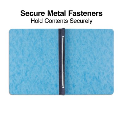 Quill Brand® Prong-Style Pressboard Covers, 8-1/2" x 11", Light Blue (740409)