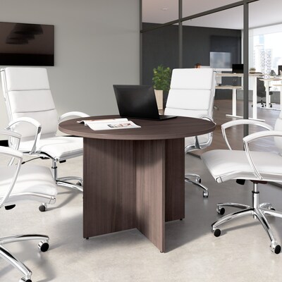 Bush Business Furniture 42 Round Conference Table, Storm Gray (99TB42RSG)