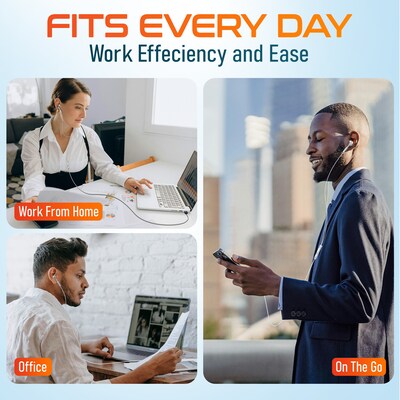 Delton 18EC USB-C Earbuds with Microphone, White (DWH18ECWH)