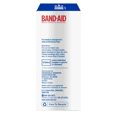 Band-Aid Tru Stay Sheer Adhesive Bandages, Assorted Sizes, 80/Box (117134)