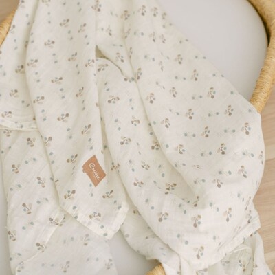 Organic Cotton Poppy Single Swaddle