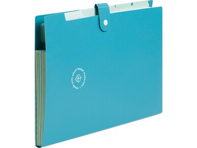 U Brands U-Eco Poly Expandable Folders, 6-Pocket, Letter Size, Assorted Colors, 3/Pack (6592U01-12)