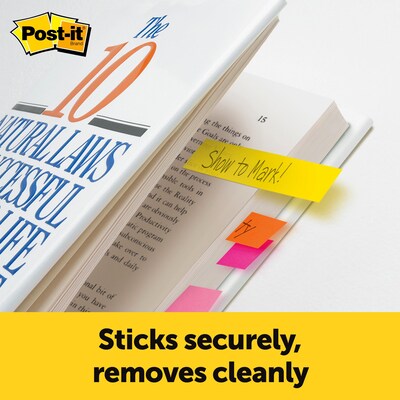 Post-it Page Markers 1/2 x 2, Assorted Colors, 500 Page Markers/Pack (670-10AB)