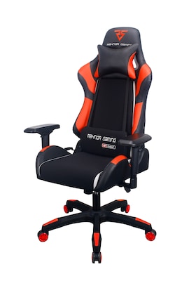Raynor Group Energy Pro Series Fabric/Polyurethane Gaming Chair, Black/Red (G-EPRO-RED)
