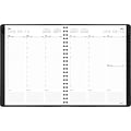 2024 AT-A-GLANCE Contemporary 8.25 x 11 Weekly & Monthly Planner, Faux Leather Cover, Charcoal (70