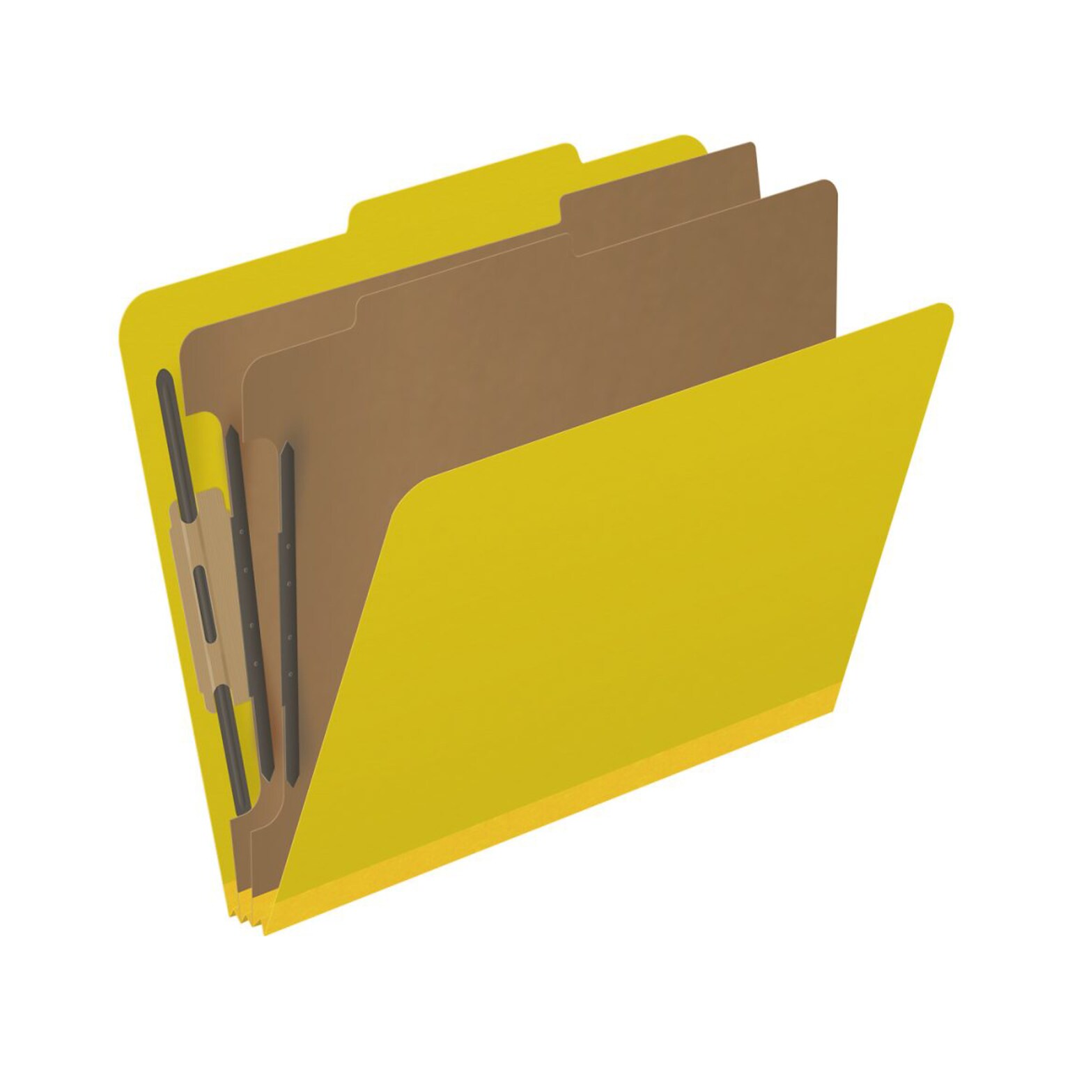 Medical Arts Press Pressboard Classification Folder, 2 Dividers, 2 Expansion, Letter Size, Yellow, 10/Box (DV-T42-26-3YLW)