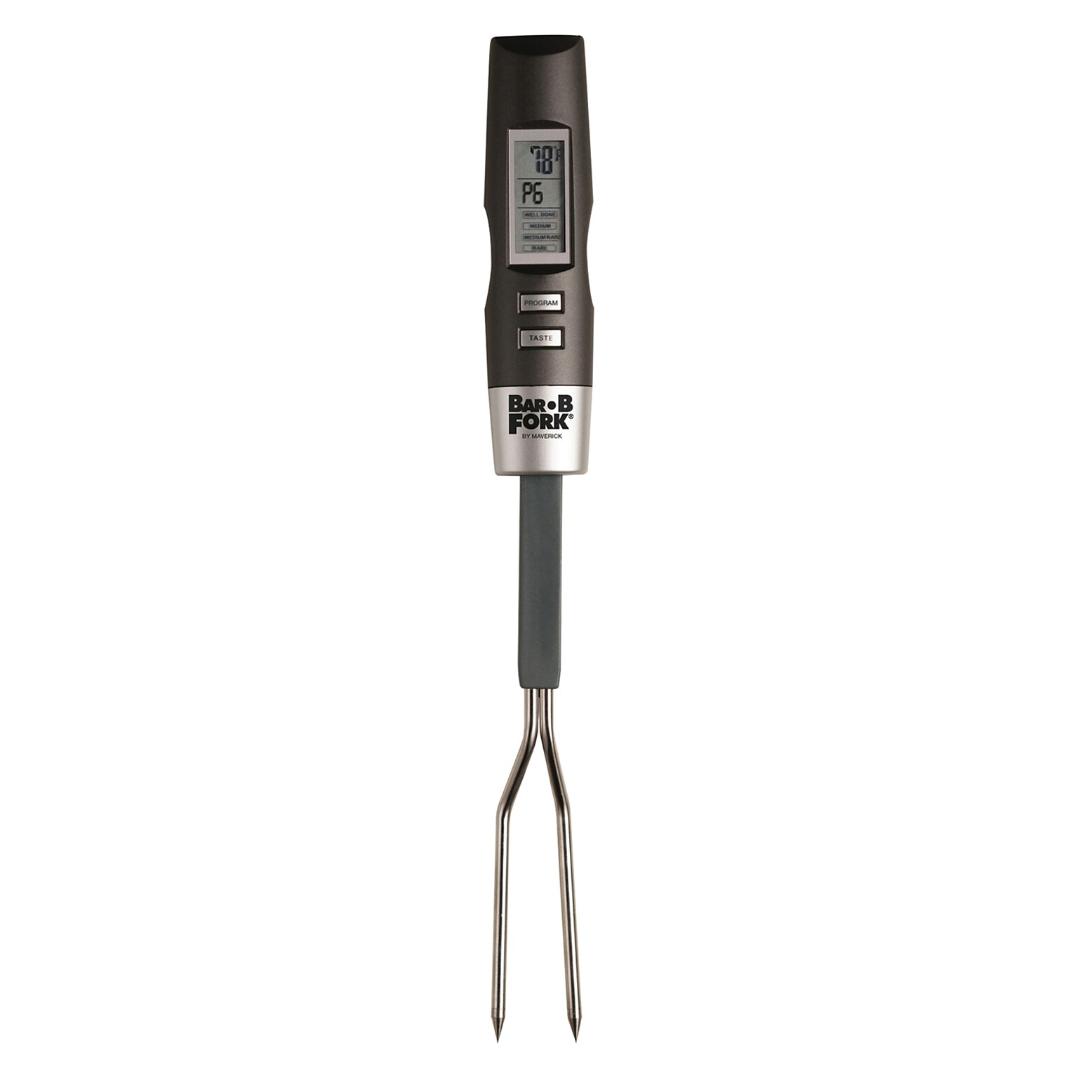 Maverick BarBFork Stainless Steel Digital Grilling Fork Thermometer, Gray (ET-54C)