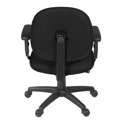 Regency Comfort Series Ergonomic Fabric Swivel Task Chair, Black (105-AA-BK)