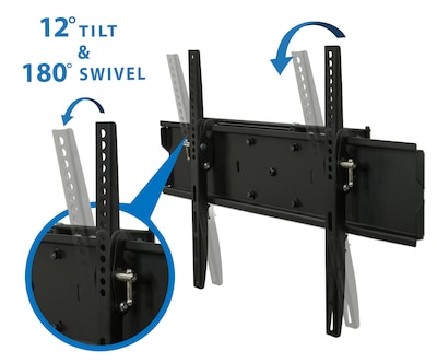 Mount-It! Full Motion Articulating Corner TV Wall Mount for 24" to 65" TVs, Black (MI-346L)