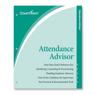 ComplyRight 2027 Attendance Calendar Set, 100 Forms/Pack (A1411W16PK100)