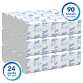 Scott Control Plus+ Slimfold Recycled Multifold Paper Towels, 1-ply, 90 Sheets/Pack, 24 Packs/Carton