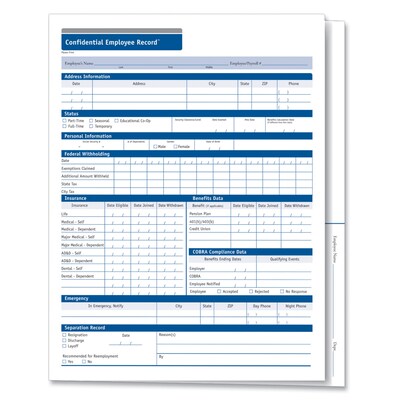 Confidential Folders, Employees Record