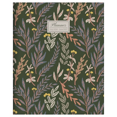 2026-2027 TF Publishing Trailing Blooms 6.5” x 8” Academic Monthly Planner, Paperboard Cover (AY27-4206)
