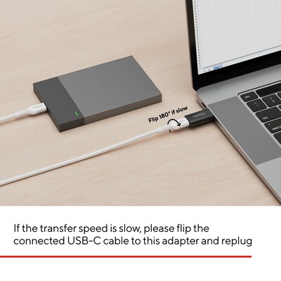 Staples TECH USB-A to USB-C & USB-C to USB-A Adapter, Male to Female, Assorted Colors, 4/Pack (ST63351)