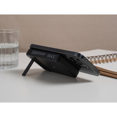 Scapade MagPower Max Magnetic Wireless Qi 10,000-mAh v2.0 Portable Power Bank, Black (S-PBQ10K)