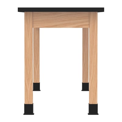 Diversified Woodcrafts PerpetuLab Book Compartment Rectangular Science Lab Table, 72 x 24, Oak (C7302BK30N)