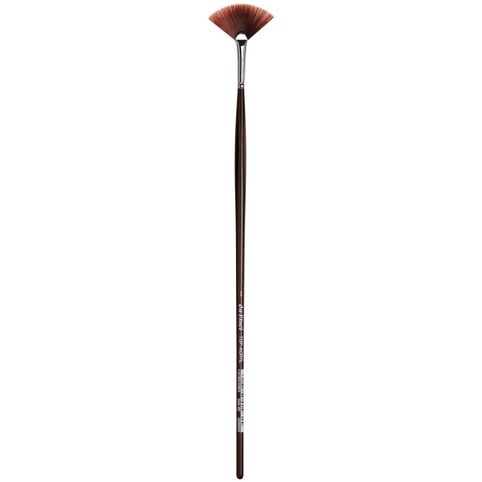 da Vinci TOP-ACRYL Oil and Acrylic Synthetic Red-Brown, Fan Brush (DVXVA4851)