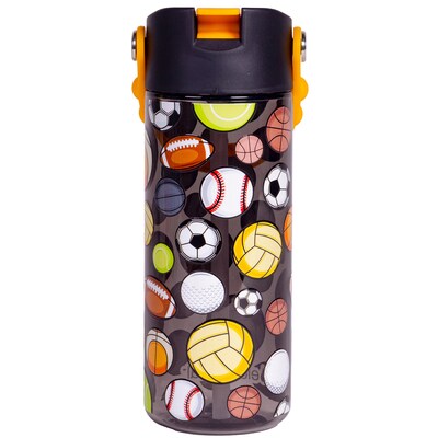 Elemental Splash Pop Plastic Water Bottle, 18 oz., Sports Ball (EMLETR18SPB23P)