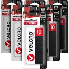 VELCRO® Industrial Strength Fastener 4 In. X 2 In. Black Strips Set Of 2 [Pack Of 6] (6PK-90199)