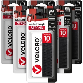 VELCRO® Industrial Strength Fastener 4 In. X 2 In. Black Strips