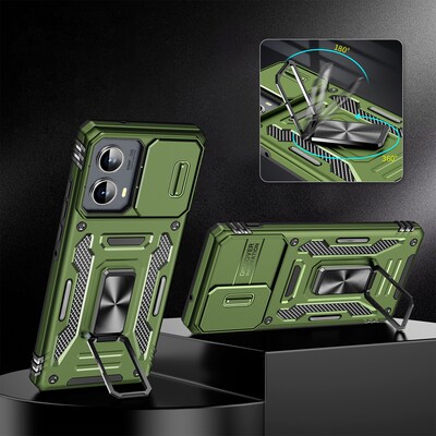 SaharaCase Raider Phone Case for Motorola Edge, Shock Absorbing, Cactus Green (CP00620)