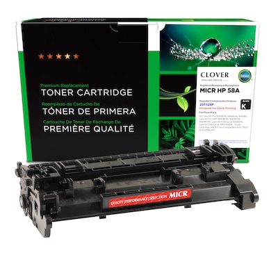 Clover Imaging Group Remanufactured HP 58A Black Standard Yield MICR Toner Cartridge Replacement for HP CF258A (201528P)