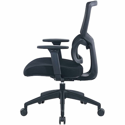 Lorell Ripley Ergonomic Mesh Swivel Management Chair, Black (LLR63204)