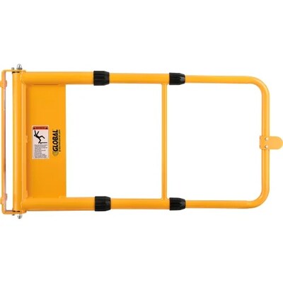 Global Industrial Universal Spring-Loaded Safety Swing Gate, 24” - 40”W Opening, Yellow (708360YL)