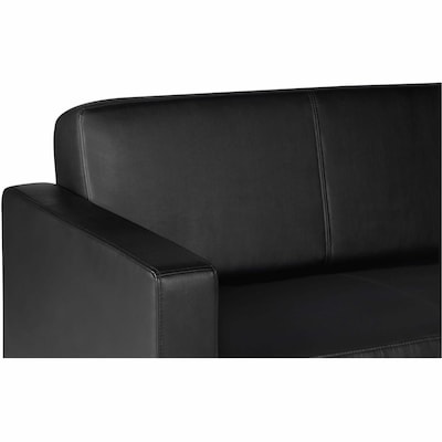 Lorell Clarke Series Vinyl Sofa, Black (LLR86950)
