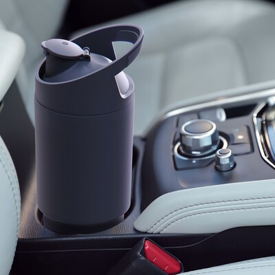 ASOBU Cosmic Stainless Steel Double Wall Insulated Water Bottle, 32 oz., Black, (ADNABF77BK)