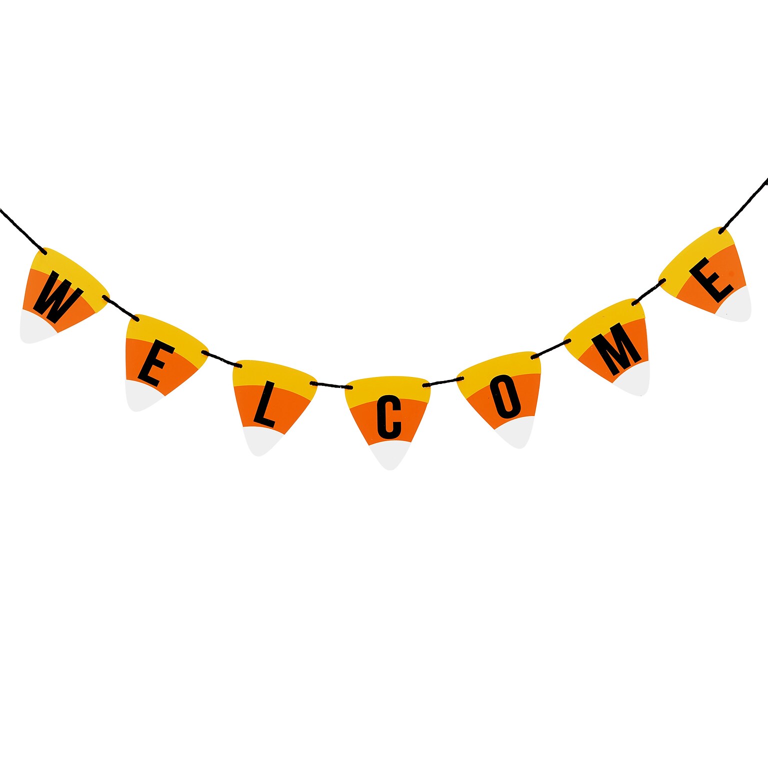 National Tree Company 31 Candy Corn Welcome Banner (MZ17-HL2301-1)