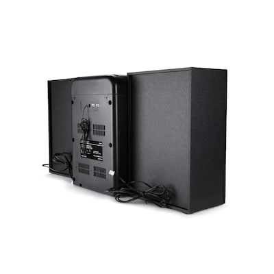 Emerson Bluetooth Micro Music System with MP3, CD Player, FM Radio, Alarm, USB, AUX Input, LED Display, & Remote Control