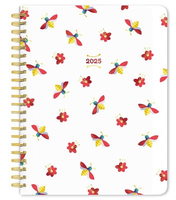 2025 BrownTrout Busy Bees 6 x 7.75 Weekly Desk Planner, Paper Cover, Multicolored (9781975478438)
