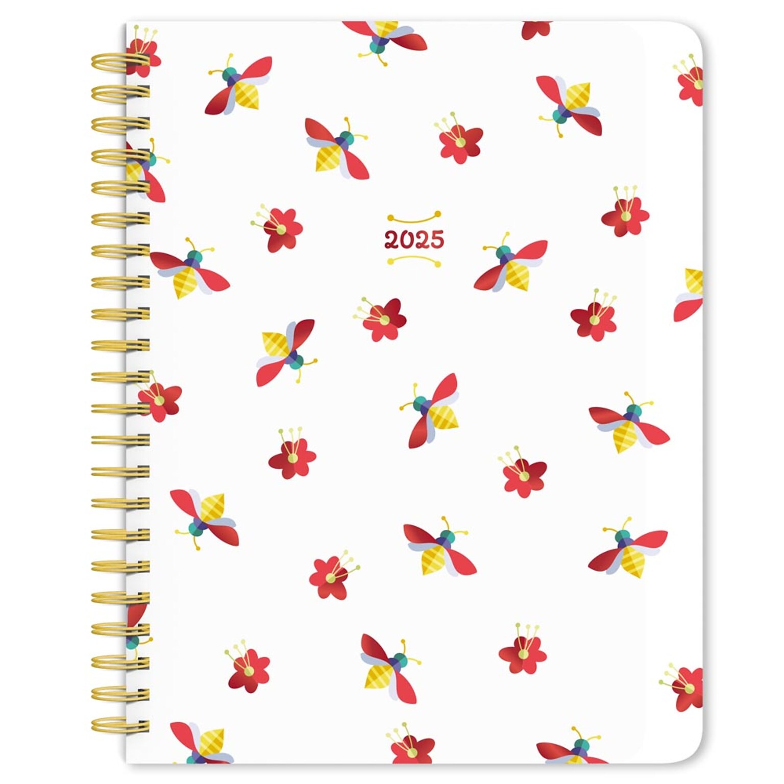 2025 BrownTrout Busy Bees 6 x 7.75 Weekly Desk Planner, Paper Cover, Multicolored (9781975478438)