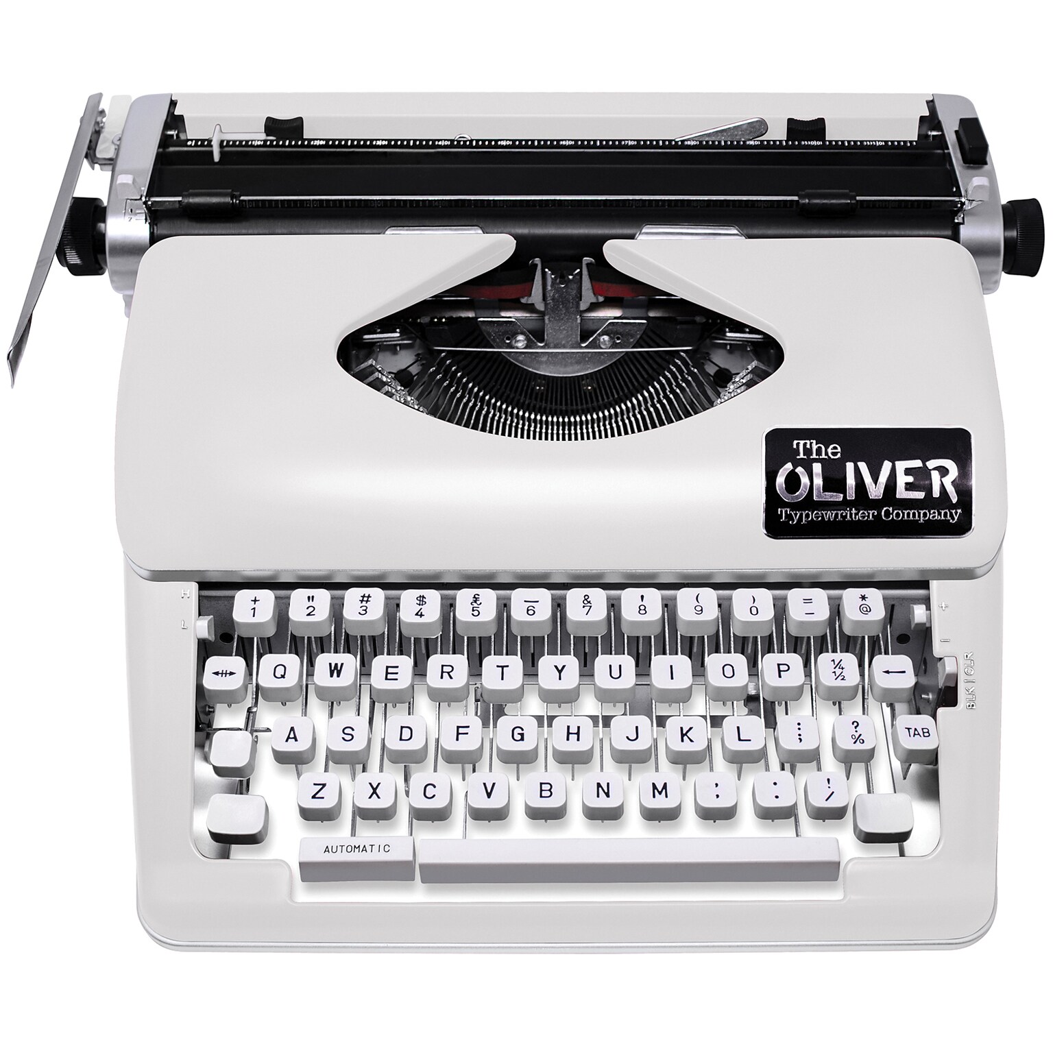 The Oliver Typewriter Company Timeless Manual Typewriter, White (OTTE-1637)