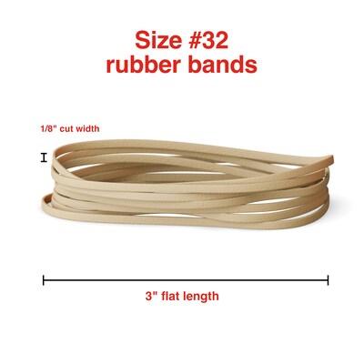 Staples Economy #32 Rubber Bands, 900/Pack (28613-CC)