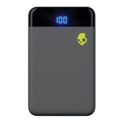 Skullcandy Fat Stash 2 USB-A/USB-C Power Bank for Multiple Brands, 10000 mAh, Chill Gray (SKDS7PZZP9