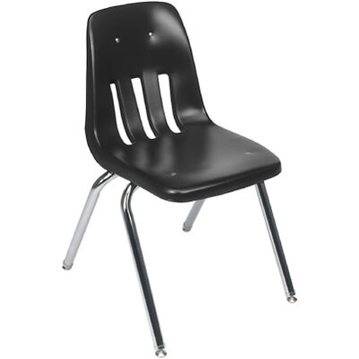 Virco® 14H One-Piece Ventilated Plastic Stack Chairs; Grey (Graphite)