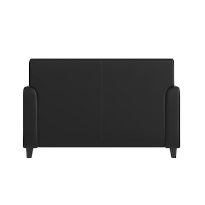 Flash Furniture Agent 52.5"W LeatherSoft Loveseat, Black (BT827U2BK)