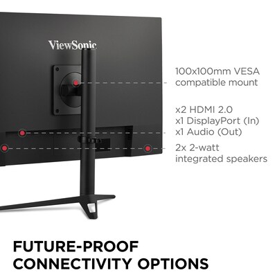 ViewSonic 27" 180Hz LCD Gaming Monitor, Black (VX2728J-2K)
