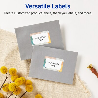 Avery Rectangle Laser/Inkjet Multipurpose Labels, 2" x 3", White, 80/Pack (19479371105)