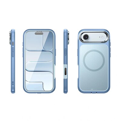 i-Blason Ares Flip Magsafe Rugged Case for iPhone 17 Pro Max, Shock Absorbing, Arctic (iPhone2025Air-AreFlip-GSSP-Arctic)