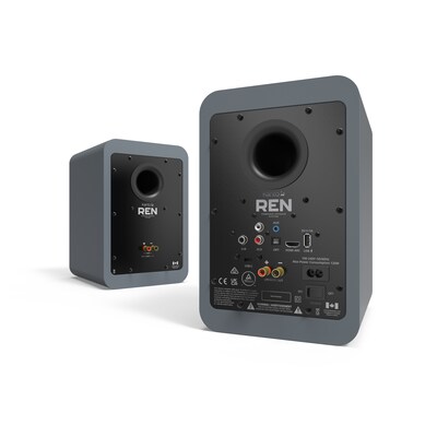 Kanto REN 200W Bookshelf Bluetooth Speakers, Matte Grey, Pair (RENMG)