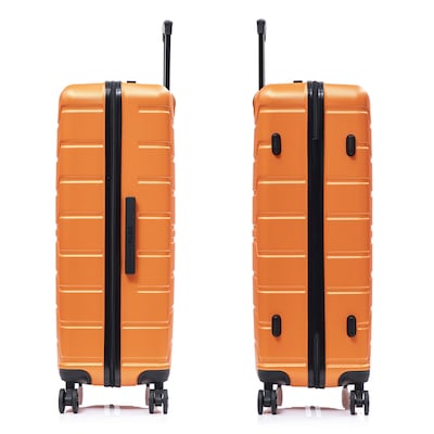InUSA Trend 34.05" Hardside Suitcase, 4-Wheeled Spinner, TSA Checkpoint Friendly, Orange (IUTRE00XL-ORA)