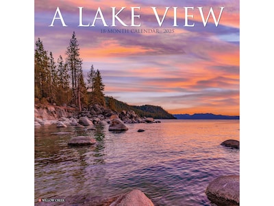2025 Willow Creek Lake View 12 x 12 Monthly Wall Calendar (43684)