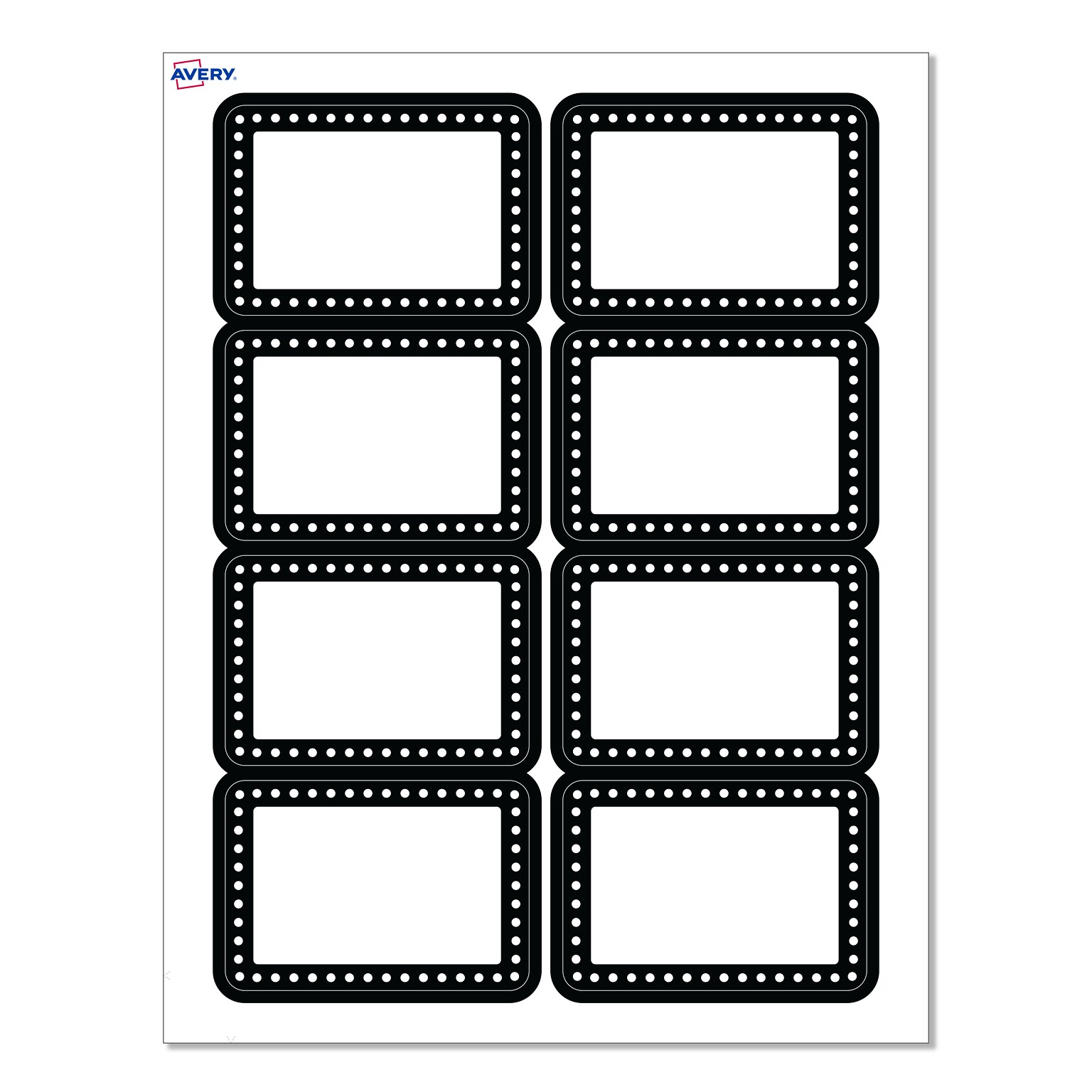 Avery Laser/Inkjet Rectangle Multipurpose Labels, 2-1/3 x 3-3/8, White, 80/Pack (S00-EY5)