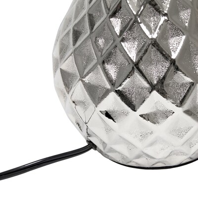 Elegant Designs Juliet Ceramic 20.47" LED Table Lamp, Metallic Silver (LT2041-MSV)