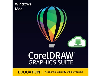 CorelDRAW Graphics Suite 2023 Graphic Design Education for Windows/Mac, 1 User [Download]